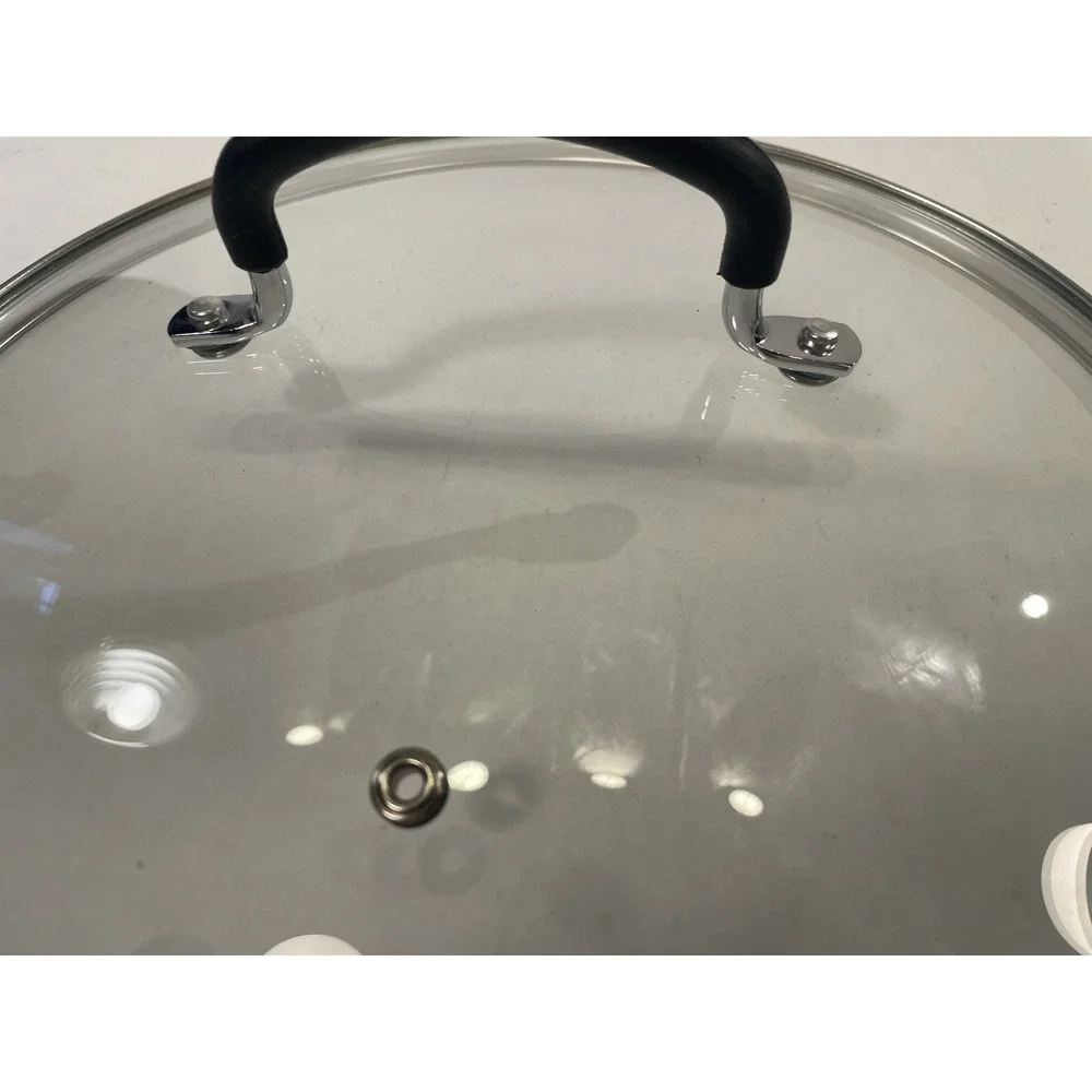Glass Pot Pan Saucepan Lid Replacement Round Rim: 11.5 in Large Cookware Glass